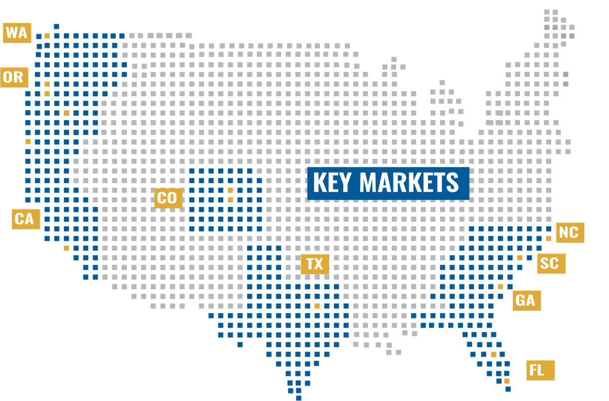 Key Markets Map Image