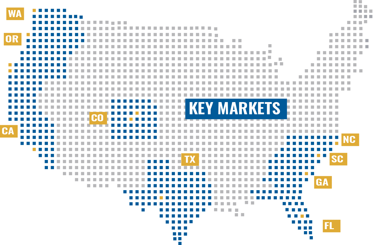 Key Markets Map Image